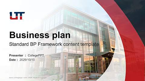 Utah Tech University Competition/Entrepreneurship Contest PPT Template
