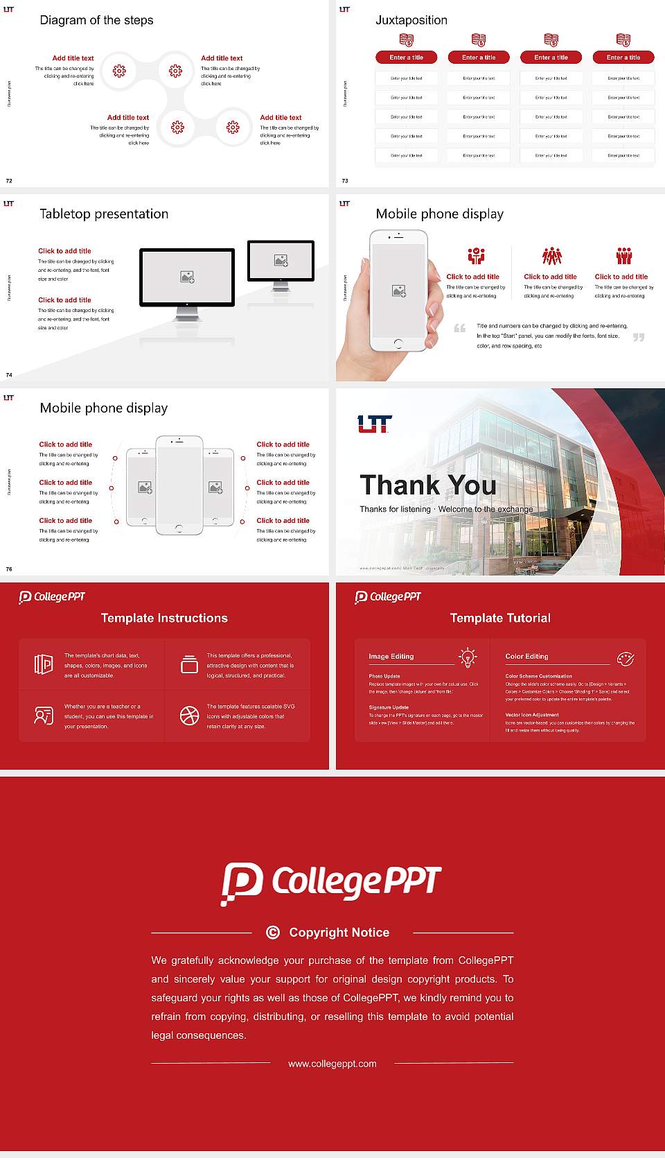 Utah Tech University Competition/Entrepreneurship Contest PPT Template16:9 ratio PPT effect preview image9