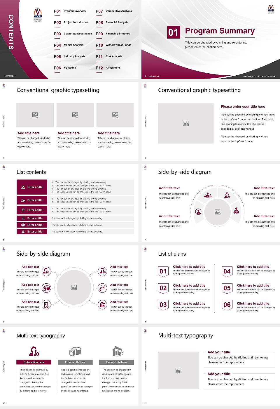 VCOM-Auburn Competition/Entrepreneurship Contest PPT Template16:9 ratio PPT effect preview image2