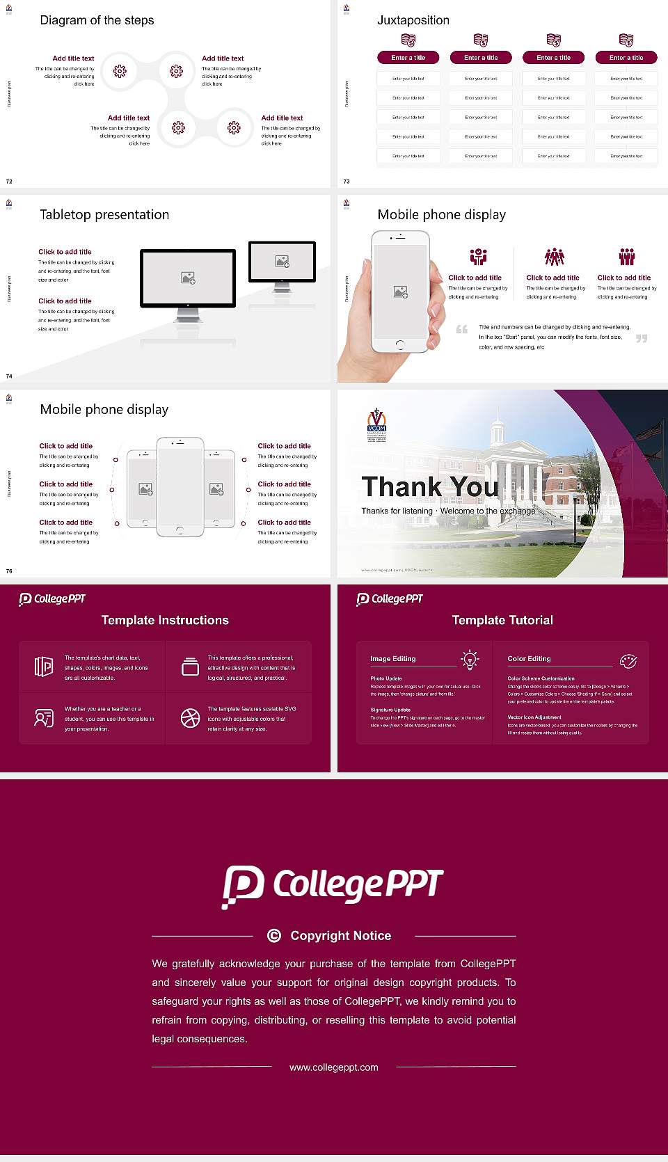 VCOM-Auburn Competition/Entrepreneurship Contest PPT Template16:9 ratio PPT effect preview image9