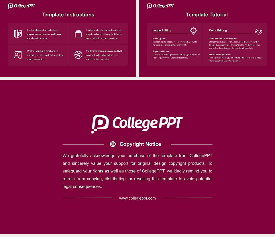VCOM-Auburn Academic Presentation/Research Findings Report PPT Template16:9 ratio PPT effect preview image5