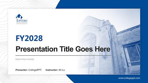 Eastern Illinois University Academic Presentation/Research Findings Report PPT Template