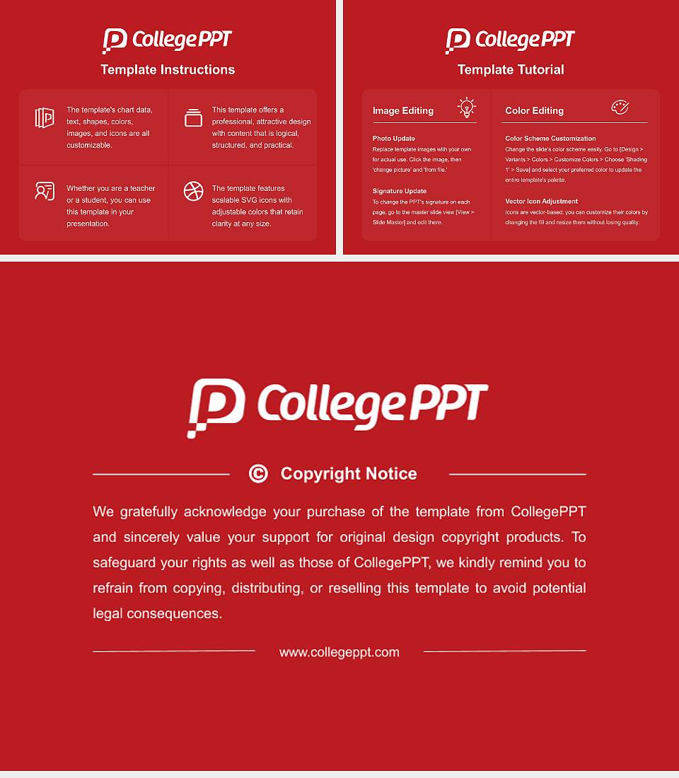 Utah Tech University Course/Courseware Creation PPT Template4:3 ratio PPT effect preview image5