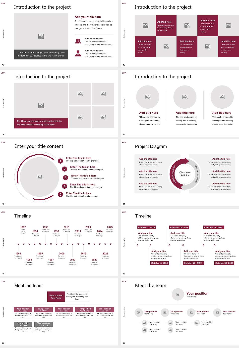 Eastern Kentucky University Competition/Entrepreneurship Contest PPT Template16:9 ratio PPT effect preview image3