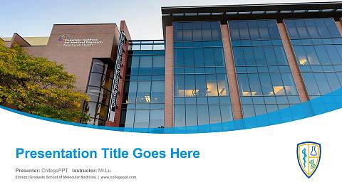 Elmezzi Graduate School of Molecular Medicine Course/Courseware Creation PPT Template