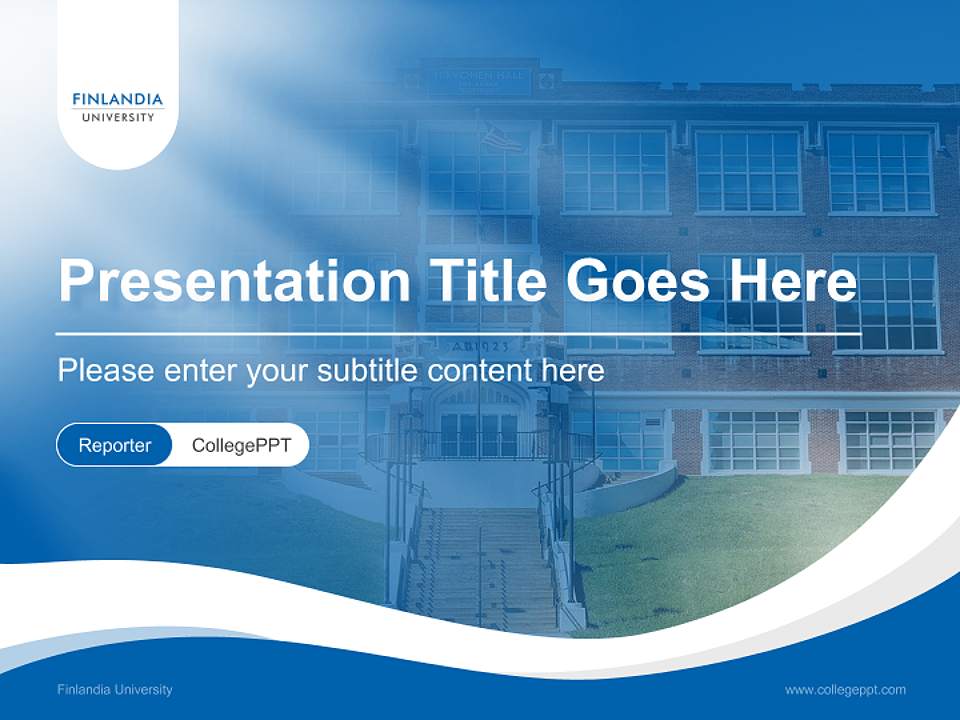 Finlandia University Lecture Sharing and Networking Event PPT Template4:3 ratio PPT effect preview image4