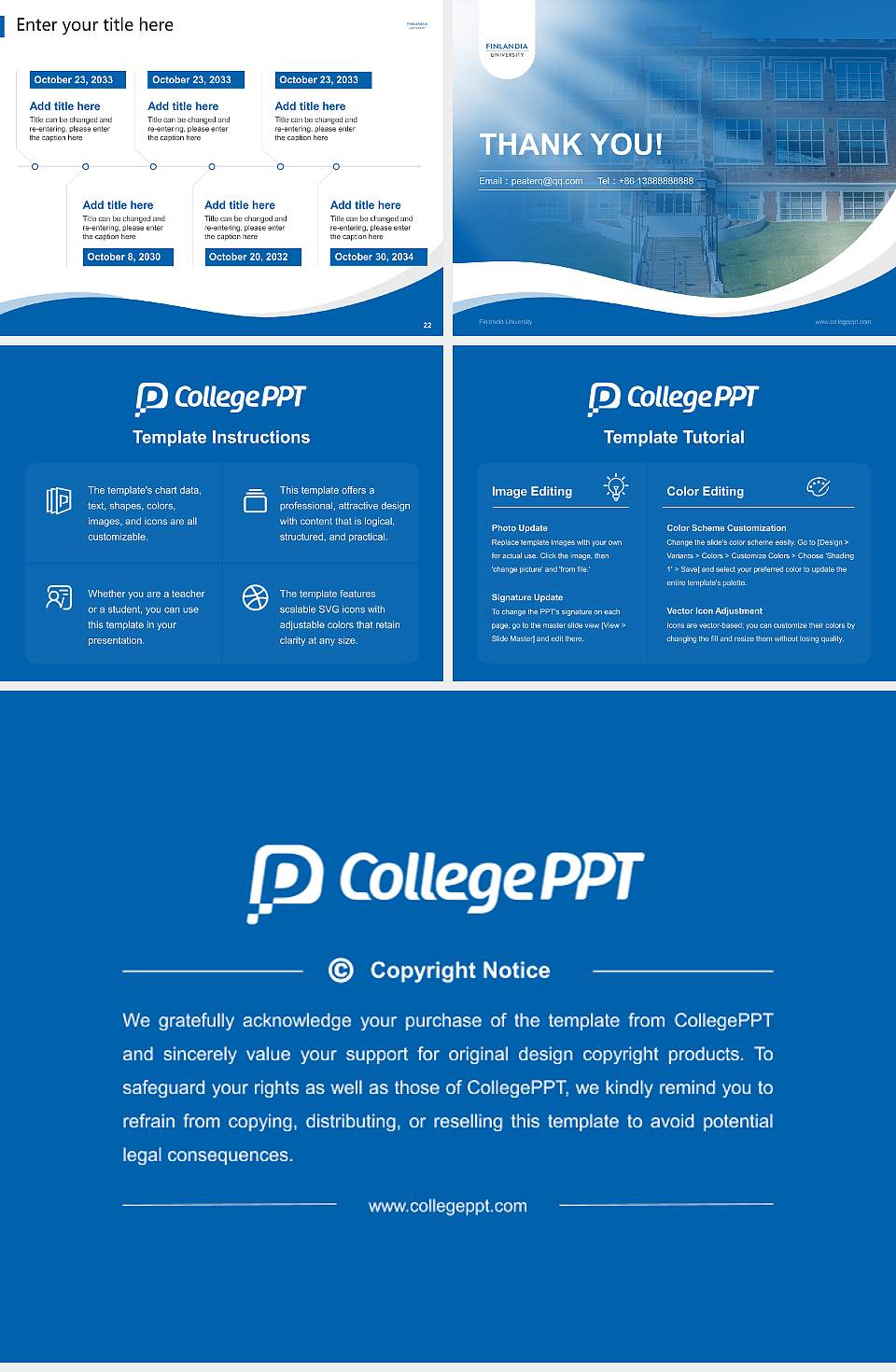 Finlandia University Lecture Sharing and Networking Event PPT Template4:3 ratio PPT effect preview image4