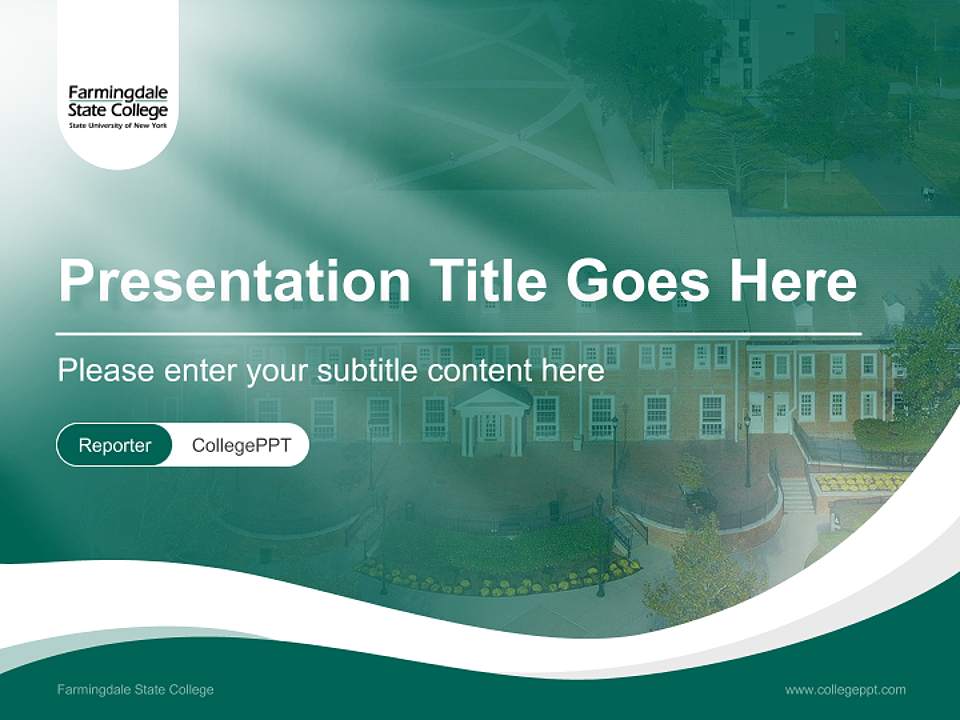Farmingdale State College Lecture Sharing and Networking Event PPT Template4:3 ratio PPT effect preview image4