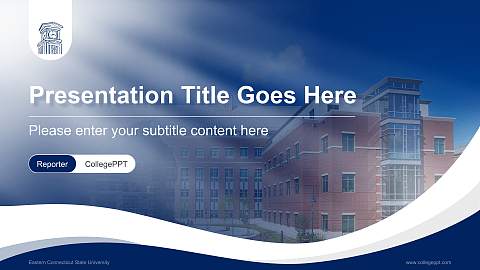 Eastern Connecticut State University Lecture Sharing and Networking Event PPT Template