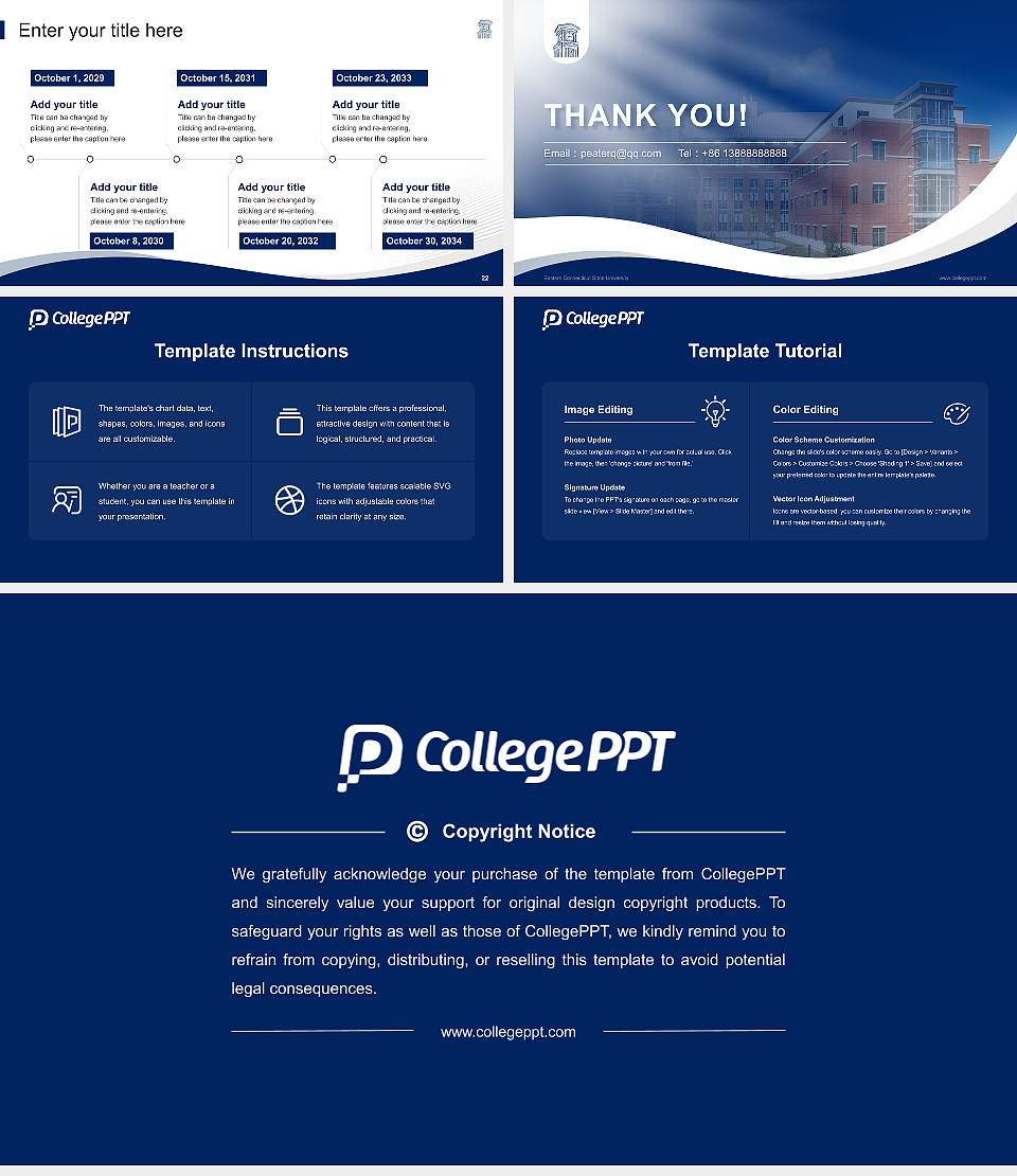 Eastern Connecticut State University Lecture Sharing and Networking Event PPT Template16:9 ratio PPT effect preview image4