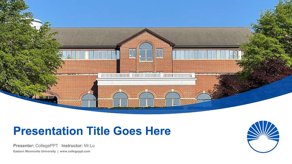 Eastern Mennonite University Course/Courseware Creation PPT Template16:9 ratio PPT effect preview image