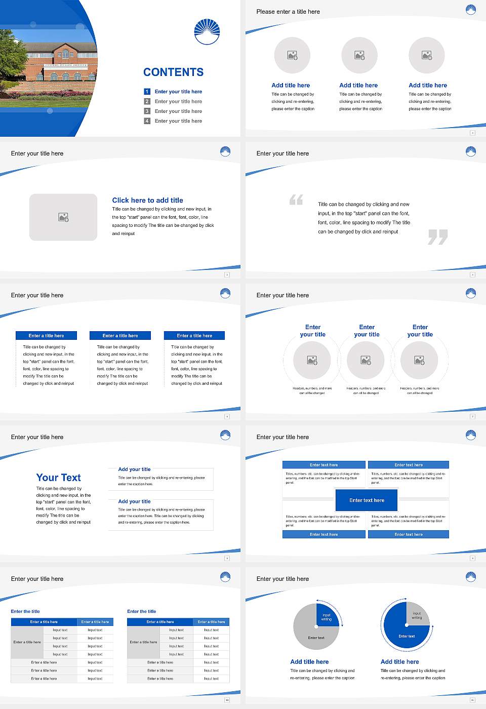 Eastern Mennonite University Course/Courseware Creation PPT Template16:9 ratio PPT effect preview image2