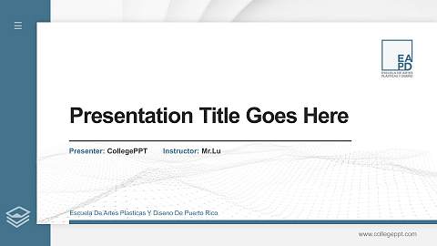 Escuela De Artes Plasticas Y Diseno De Puerto Rico Thesis Proposal/Graduation Defense PPT Template