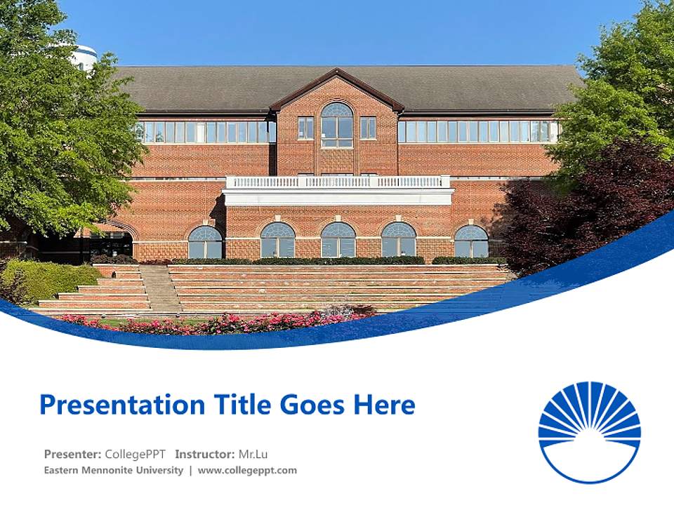 Eastern Mennonite University Course/Courseware Creation PPT Template4:3 ratio PPT effect preview image5