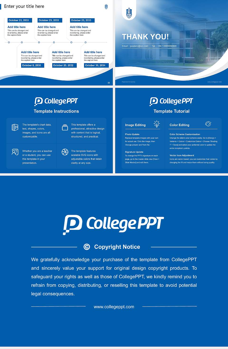 Faulkner University Lecture Sharing and Networking Event PPT Template4:3 ratio PPT effect preview image4