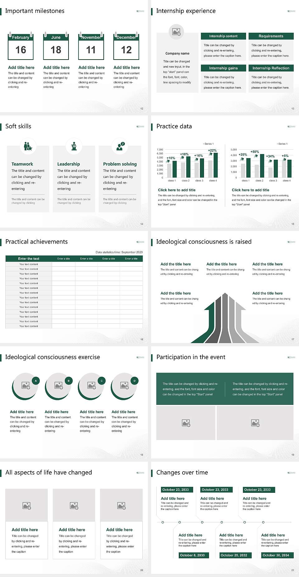 Everglades University National Scholarship Defense PPT Template4:3 ratio PPT effect preview image3