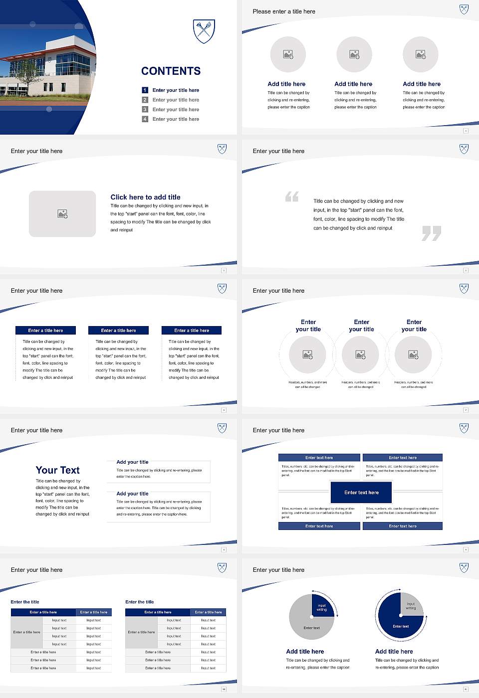 Emory University Course/Courseware Creation PPT Template16:9 ratio PPT effect preview image2