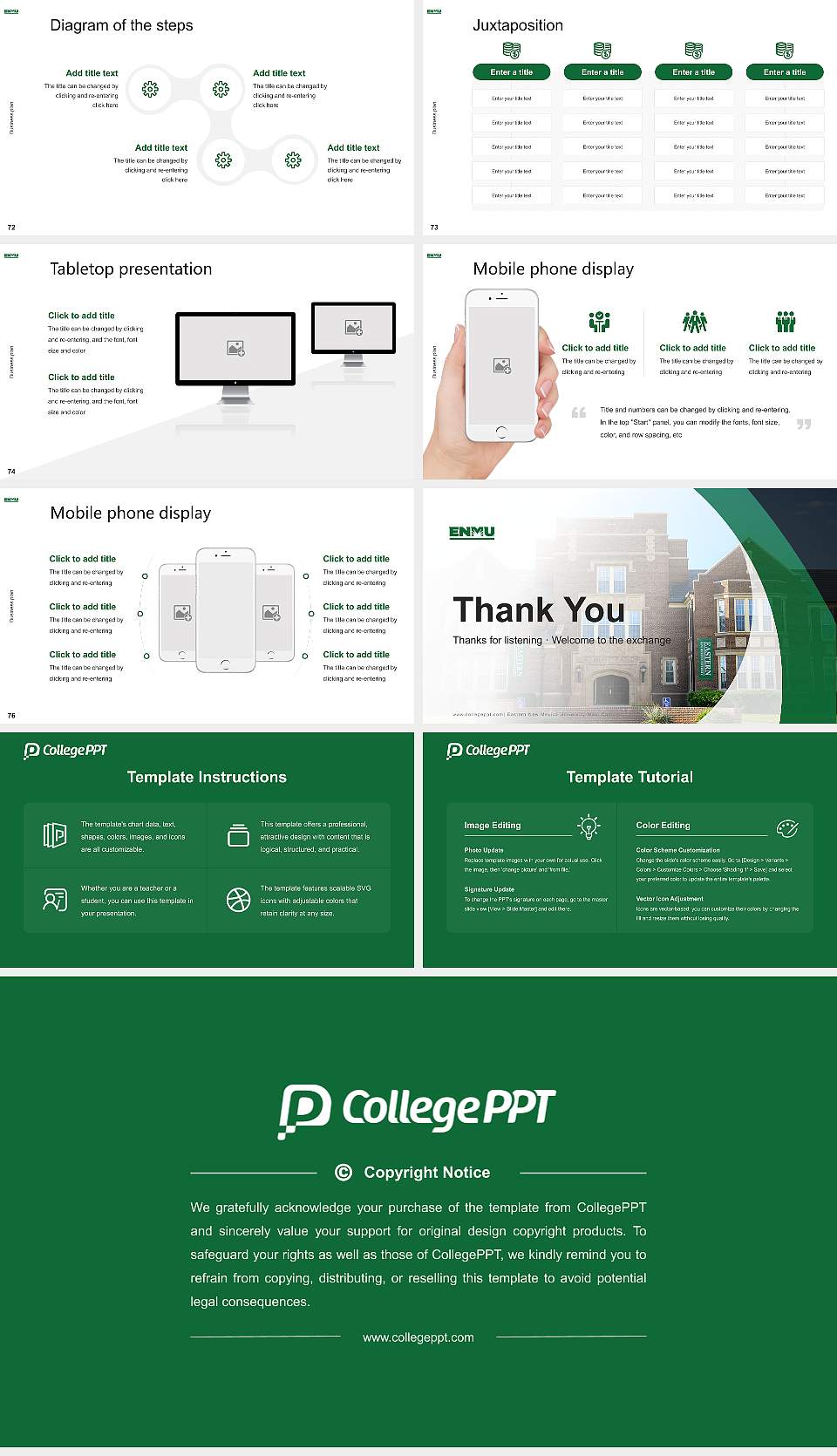 Eastern New Mexico University-Main Campus Competition/Entrepreneurship Contest PPT Template16:9 ratio PPT effect preview image9