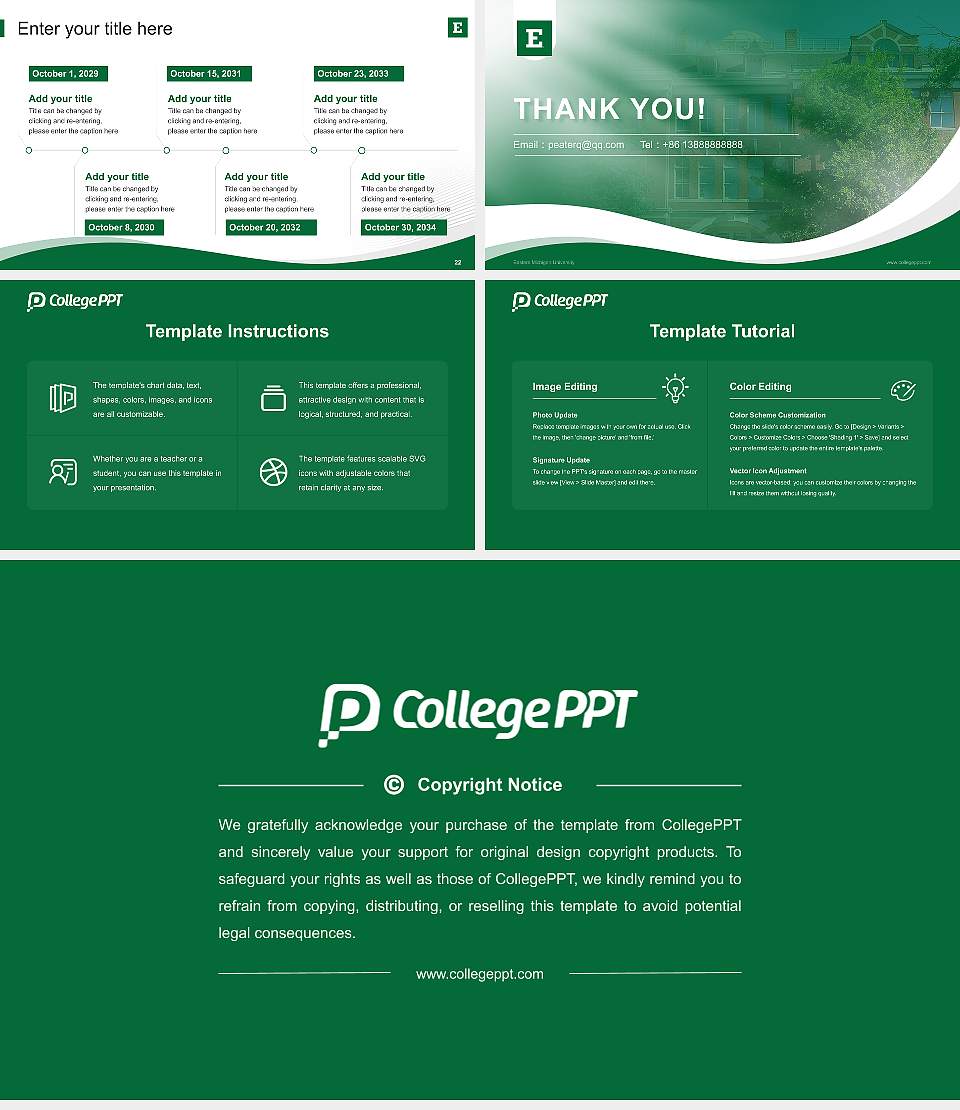Eastern Michigan University Lecture Sharing and Networking Event PPT Template16:9 ratio PPT effect preview image4