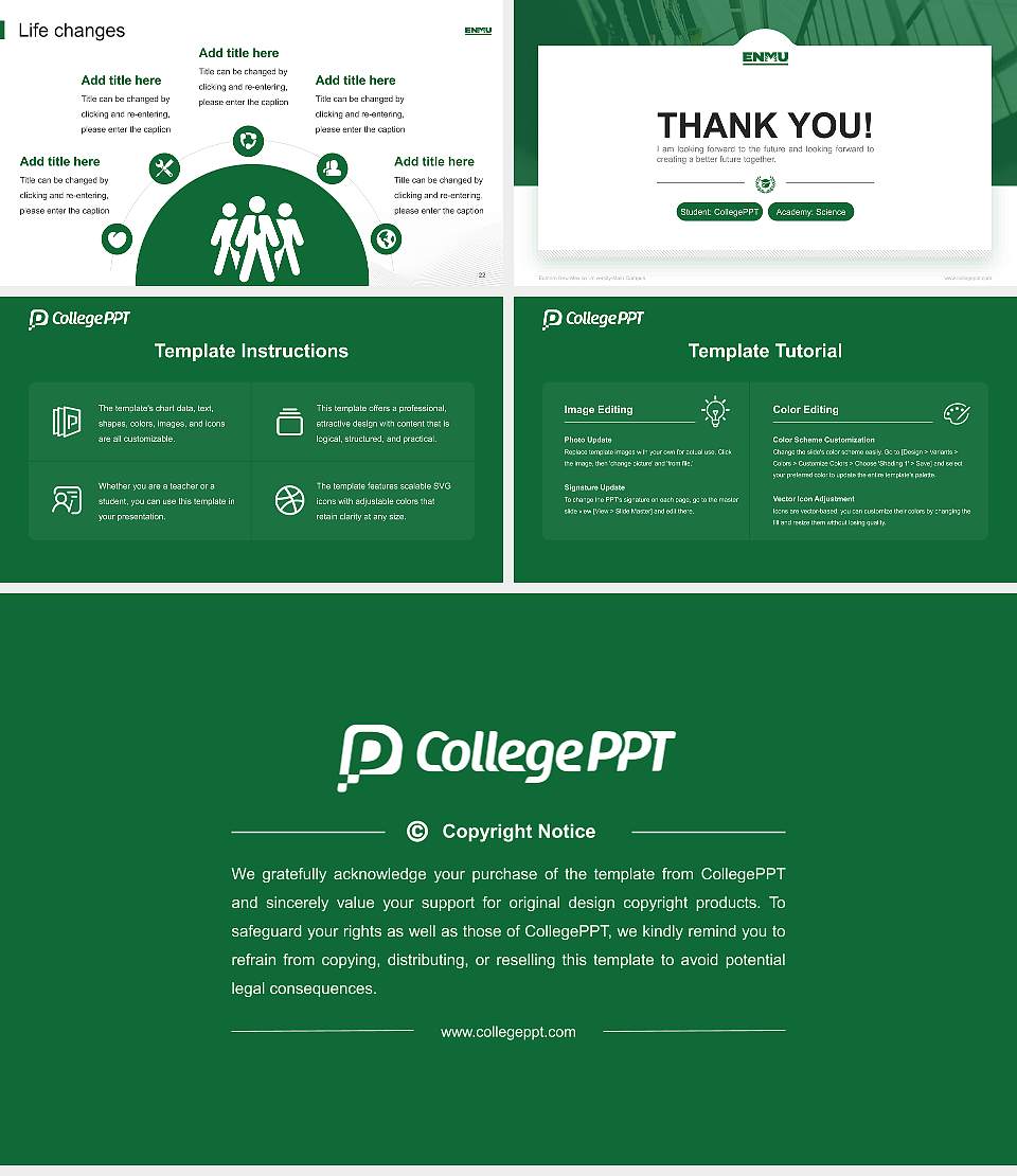 Eastern New Mexico University-Main Campus National Scholarship Defense PPT Template16:9 ratio PPT effect preview image4