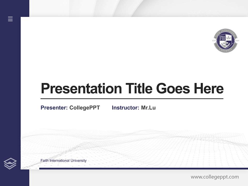 Faith International University Thesis Proposal/Graduation Defense PPT Template4:3 ratio PPT effect preview image5