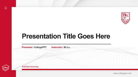 Fairfield University Thesis Proposal/Graduation Defense PPT Template