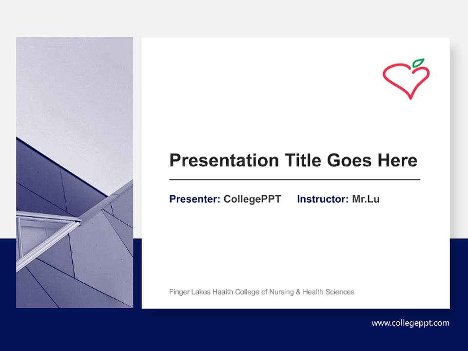 Finger Lakes Health College of Nursing & Health Sciences General Purpose PPT Template4:3 ratio PPT effect preview image6