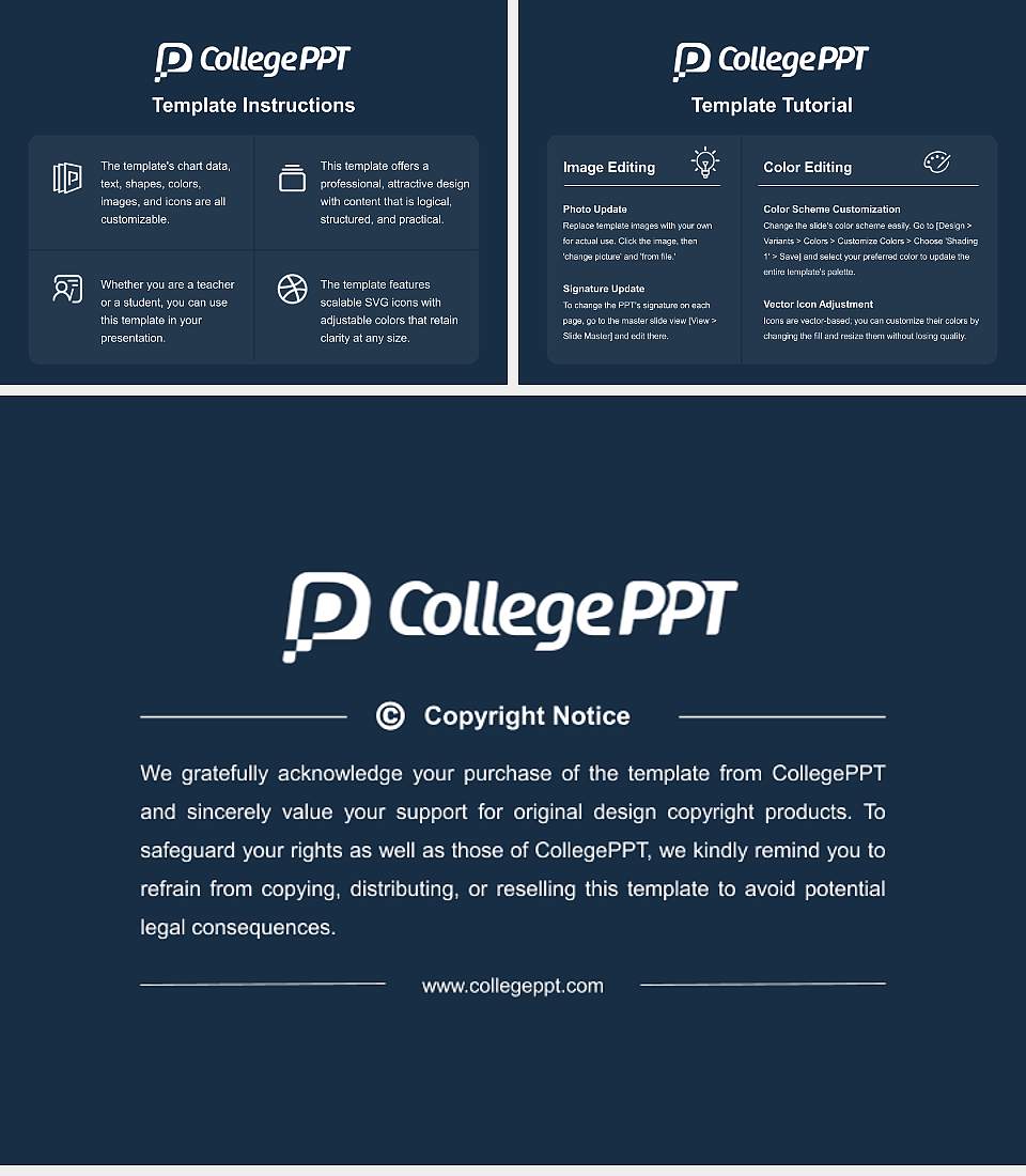 Edinboro University of Pennsylvania Course/Courseware Creation PPT Template4:3 ratio PPT effect preview image5