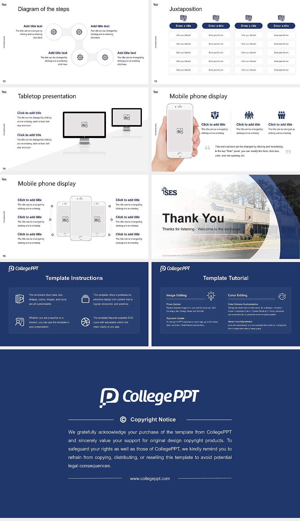 Southern Evangelical Seminary Competition/Entrepreneurship Contest PPT Template16:9 ratio PPT effect preview image9