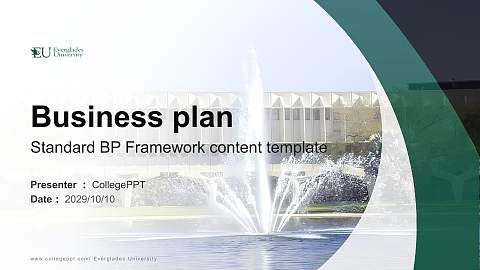 Everglades University Competition/Entrepreneurship Contest PPT Template