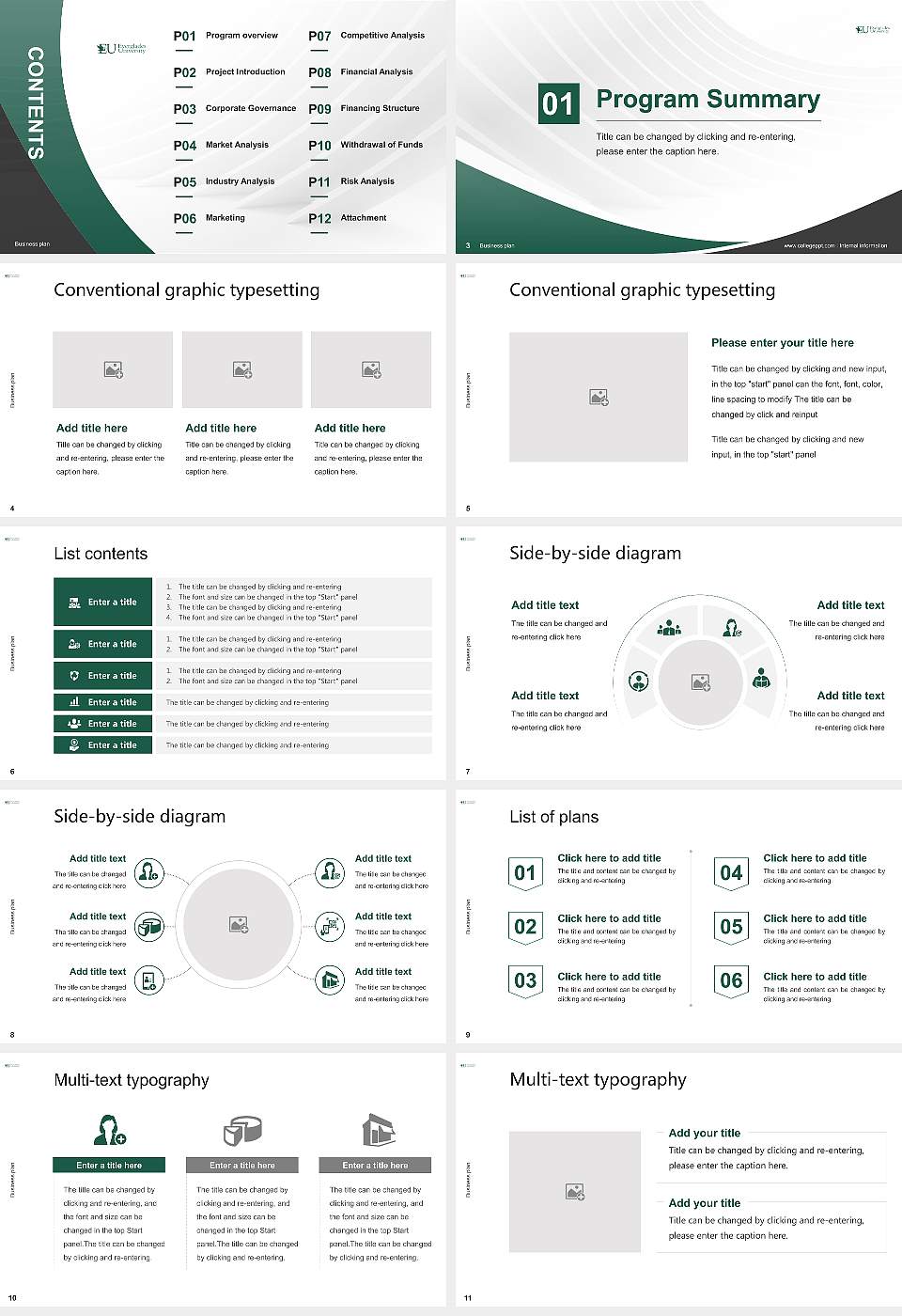 Everglades University Competition/Entrepreneurship Contest PPT Template16:9 ratio PPT effect preview image2