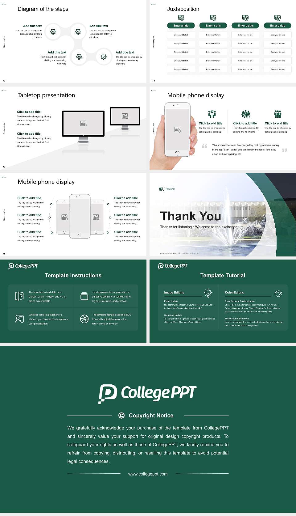 Everglades University Competition/Entrepreneurship Contest PPT Template16:9 ratio PPT effect preview image9