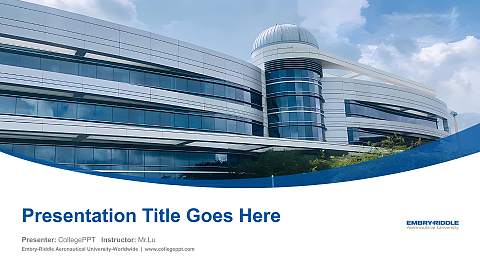 Embry-Riddle Aeronautical University-Worldwide Course/Courseware Creation PPT Template