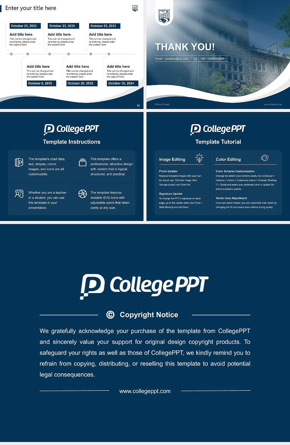 Endicott College Lecture Sharing and Networking Event PPT Template4:3 ratio PPT effect preview image4