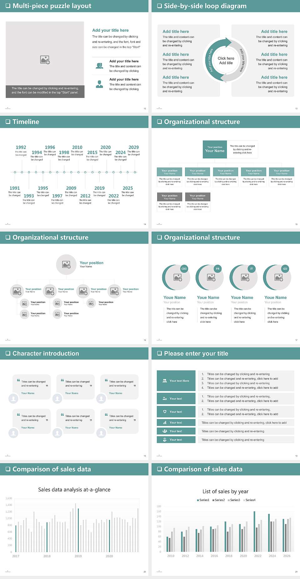 Eckerd College General Purpose PPT Template4:3 ratio PPT effect preview image3