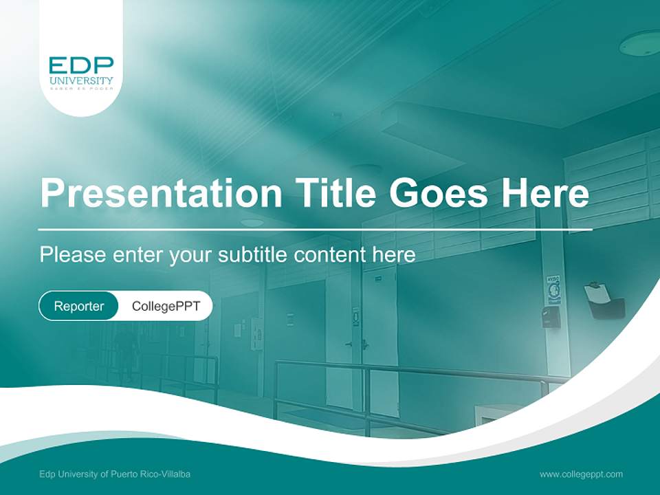 Edp University of Puerto Rico-Villalba Lecture Sharing and Networking Event PPT Template4:3 ratio PPT effect preview image4