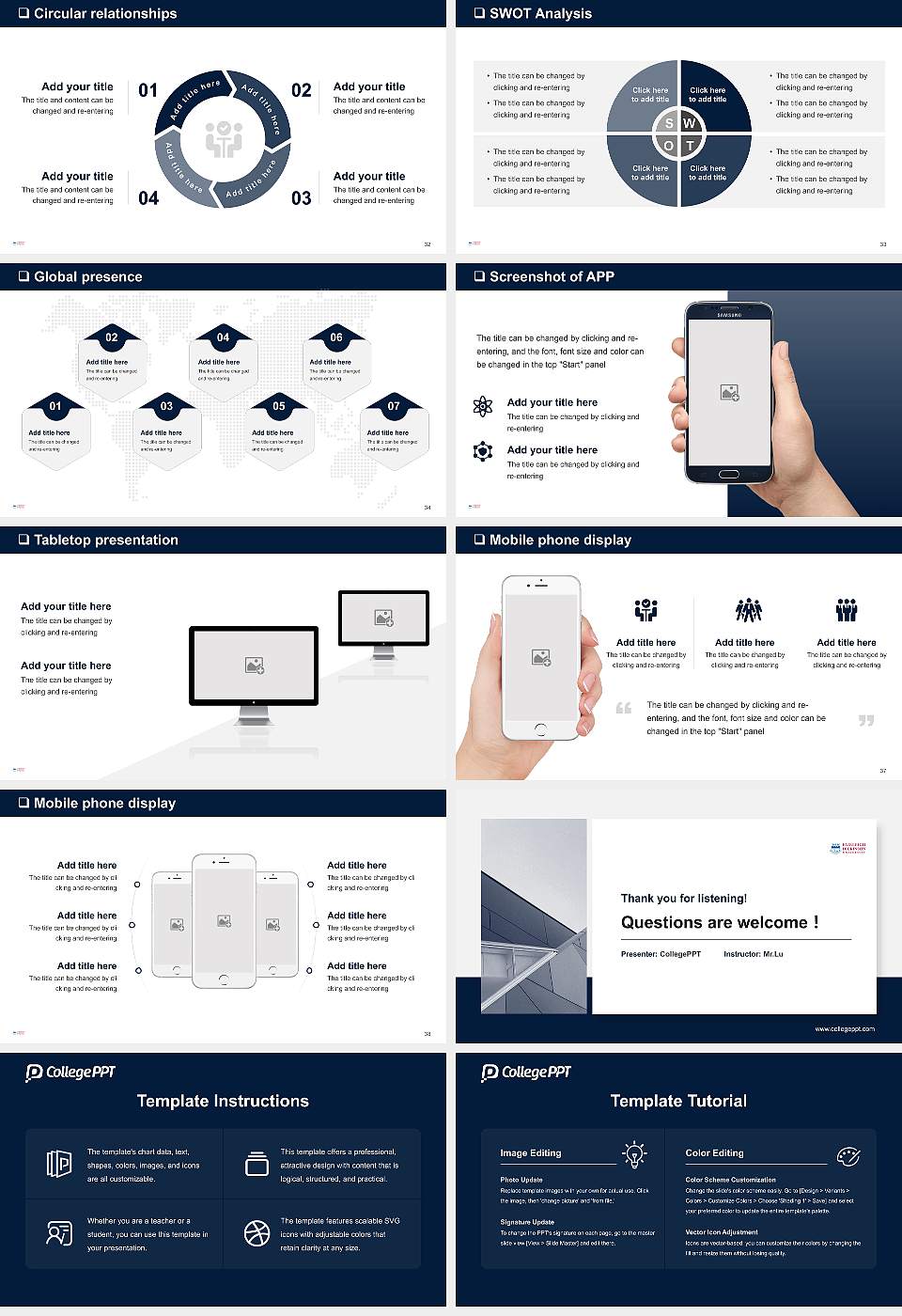Fairleigh Dickinson University-Florham Campus General Purpose PPT Template16:9 ratio PPT effect preview image5