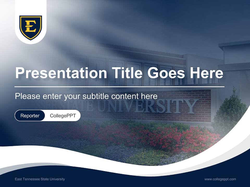 East Tennessee State University Lecture Sharing and Networking Event PPT Template4:3 ratio PPT effect preview image4