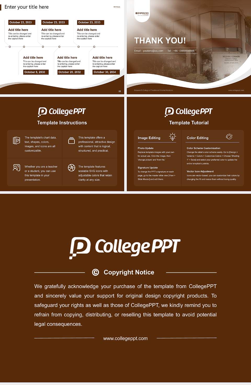 Emperor’S College of Traditional Oriental Medicine Lecture Sharing and Networking Event PPT Template4:3 ratio PPT effect preview image4