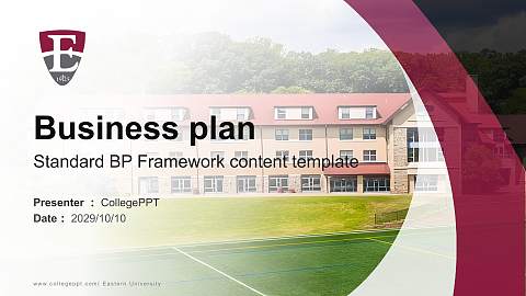 Eastern University Competition/Entrepreneurship Contest PPT Template