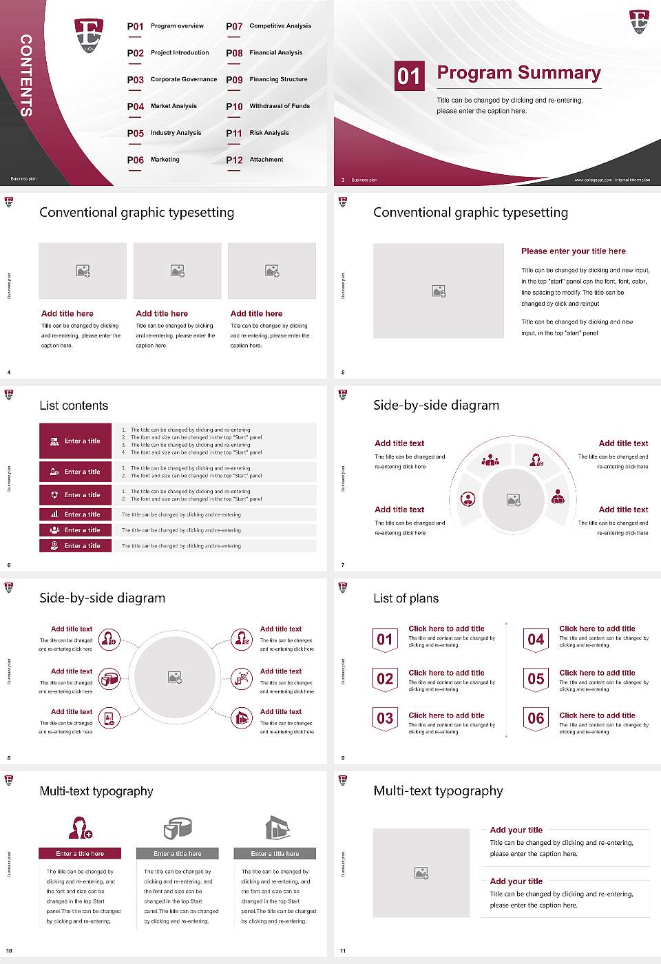 Eastern University Competition/Entrepreneurship Contest PPT Template16:9 ratio PPT effect preview image2