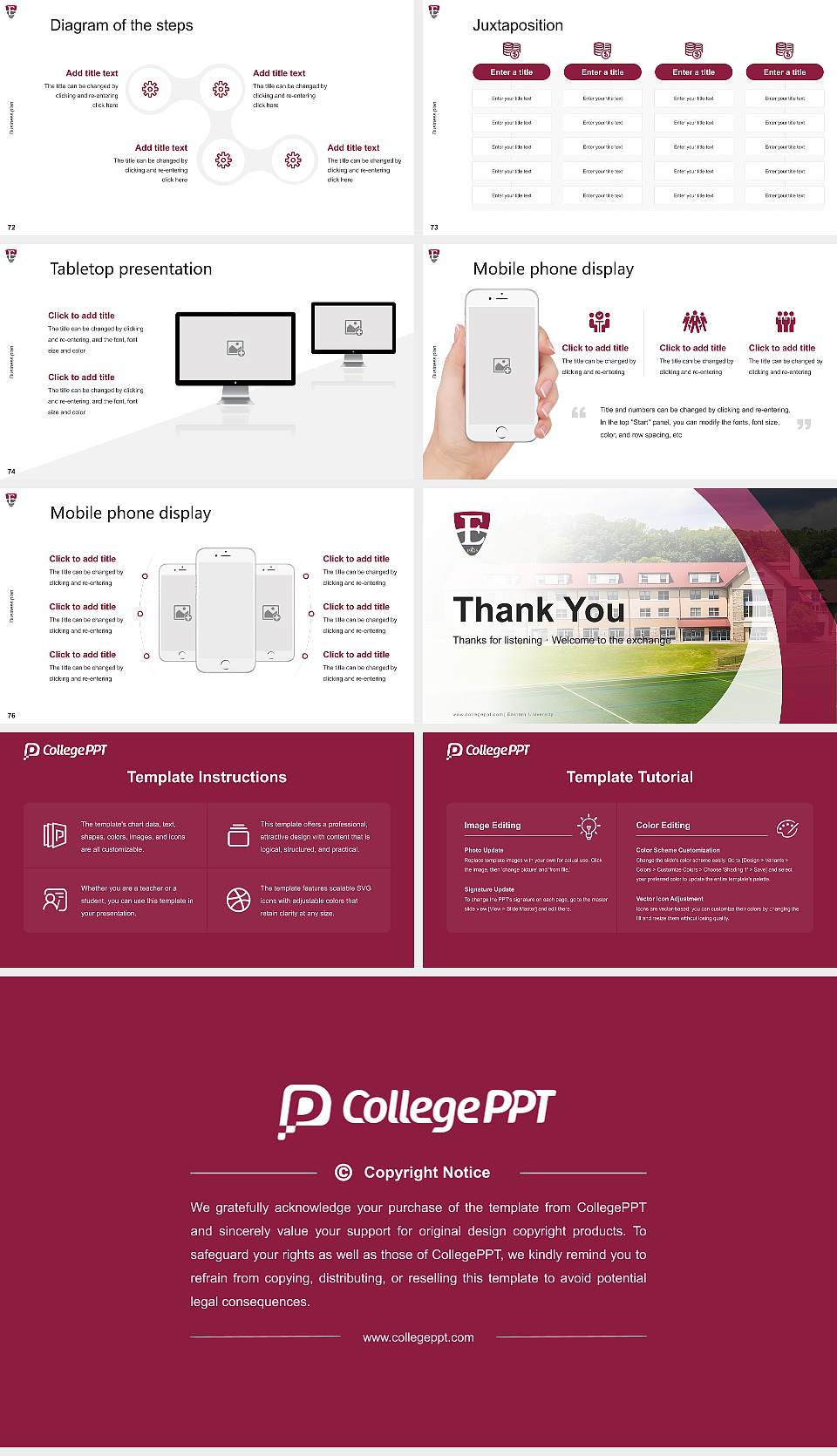 Eastern University Competition/Entrepreneurship Contest PPT Template16:9 ratio PPT effect preview image9