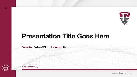 Eastern University Thesis Proposal/Graduation Defense PPT Template