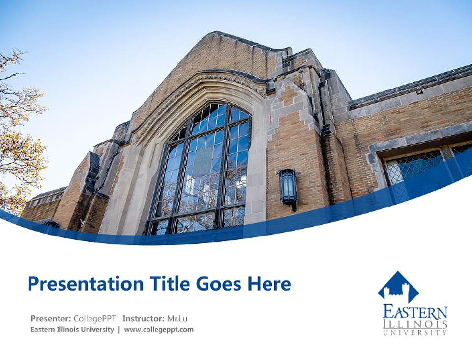 Eastern Illinois University Course/Courseware Creation PPT Template4:3 ratio PPT effect preview image5