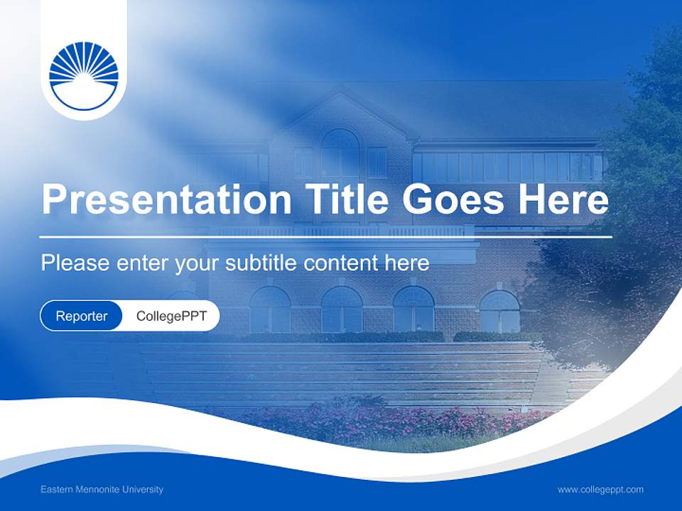 Eastern Mennonite University Lecture Sharing and Networking Event PPT Template4:3 ratio PPT effect preview image4