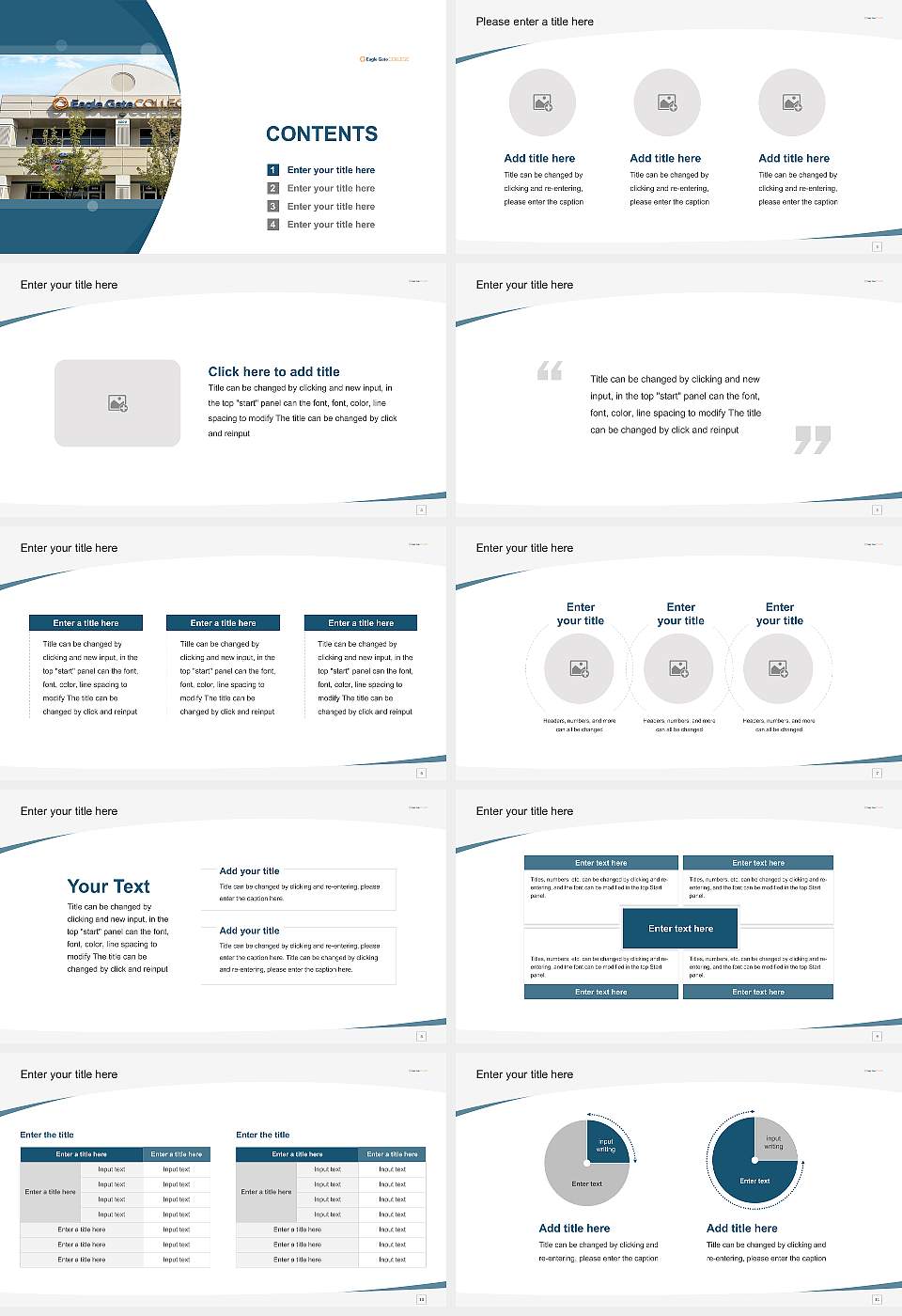 Eagle Gate College-Boise Campus Course/Courseware Creation PPT Template16:9 ratio PPT effect preview image2