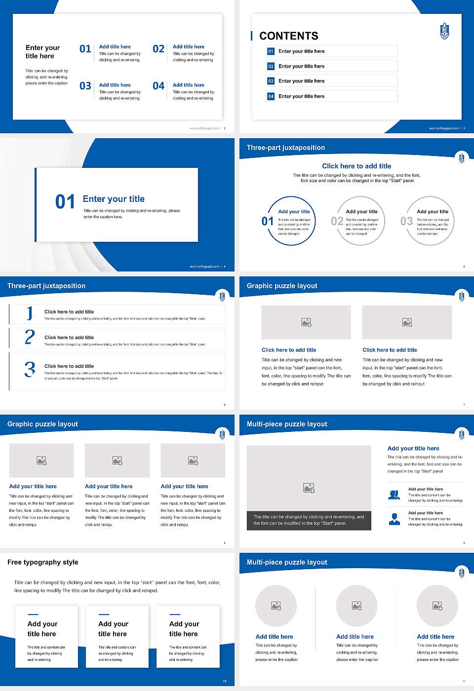Faulkner University Academic Presentation/Research Findings Report PPT Template16:9 ratio PPT effect preview image2