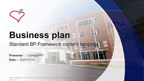 Finger Lakes Health College of Nursing & Health Sciences Competition/Entrepreneurship Contest PPT Template