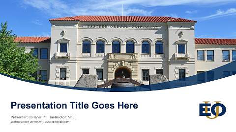 Eastern Oregon University Course/Courseware Creation PPT Template
