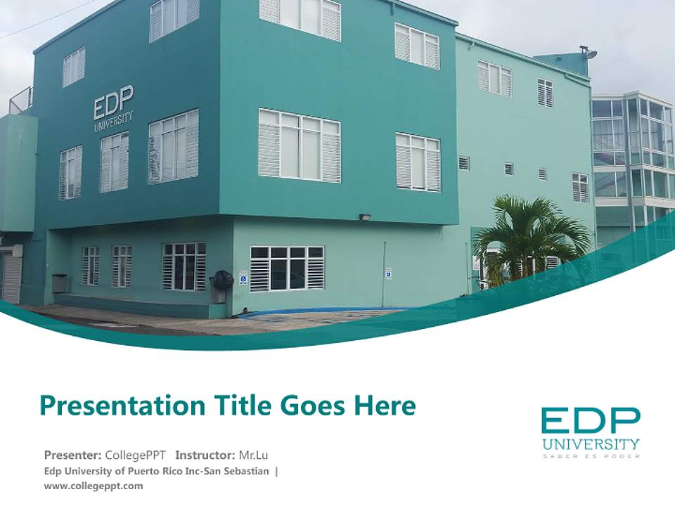 Edp University of Puerto Rico Inc-San Sebastian Course/Courseware Creation PPT Template4:3 ratio PPT effect preview image5